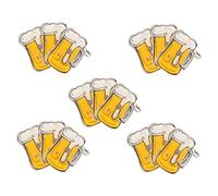 Milisten 15 piezas Pines Luminosos de Solapa con Diseño de Jarra de Cerveza Forma de Broche Adorable Accesorios Brillantes para Decoración de Fiesta Oktoberfest y Despedida de Soltera para