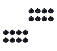 Milisten 16 Piezas Asiento De Plástico Arandelas De Plástico Reemplazo De Platillos Manga De Fieltro De Tambor Arandelas Negras El Plastico Instrumento Musical Reemplazar
