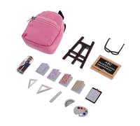 Milisten 16 Piezas Suministros Escolares Mini Kit Escolar para Muñecas Mini Libro para Muñecas Mini Kits Escolares De Muñecas Suministros De Construcción De Casas De Muñecas El Plastico