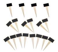 Milisten 18 Piezas Mini Etiquetas de Madera para Plantas con Tablero de Tiza Marcadores para Macetas para y Decoración de Eventos