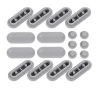 Milisten 18 Topes Antideslizantes de Goma Ldpe y Eva para Asiento de Inodoro, Accesorios para Baño, Diseño Cómodo Adecuado para Uso Hogar