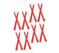 Milisten 18 Velas Cónicas de Plástico Miniatura para Decoración de Casa de Muñecas Accesorio en Miniatura Rojo 18 Piezas para Utilería de Escena y Decoración