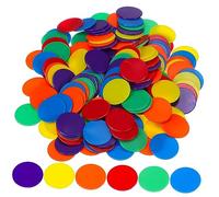 Milisten 180Piezas Fichas para Bingo y Póker Accesorios para Fiestas y Portátiles para Aprendizaje