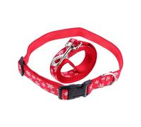 Milisten 1juego Collar y Correa Ajustables para Perro Diseño Navideño De para Celebraciones y Paseos Set para Mascotas