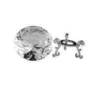 Milisten 1juego Pisapapeles De Forma De Con Base Metálica Decoración Elegante Para Bodas y De Transparente