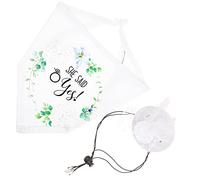 Milisten 1juego Sombrero y Bufanda De Perro Elegante para Bodas Conjunto Decorativo De Fiesta para Mascotas Accesorios Adorables Mensaje My Humans Are Getting Married