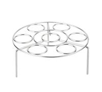 Milisten 1pieza Rejilla de Vapor de Acero Inoxidable Huevos y Cocina Soporte Multifunción Resistente al Calor para Cocinas Domésticas Diseño Redondo Versátil Estilo Varios estilos