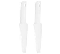 Milisten 2 Cepillos de Limpieza de Repuesto para Mopa Plana Exprimible Rascador de Plástico Duradero para Escurridor de Fregona Accesorios para Cubo de Fregona Limpieza Eficaz de