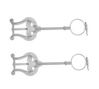Milisten 2 Clips Ajustables Para Partituras De Lira Para Clarinete y Trompeta, Pinzas Portátiles Negras Hebilla Regulable Para Sujetar Partituras En Música De Marcha