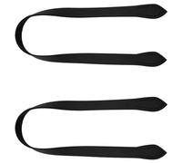 Milisten 2 Correas de Muñeca Accesorio de Moda y Práctico para Bolso de Mujer en Cuero Pu Negro, Diseño Patchwork, Repuesto para Bolso de Mano
