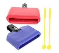 Milisten 2 Juegos Accesorios para batería palos de baterista accesorios para tambores Consejo de práctica de baquetas mini baquetas Tambores para principiantes el plastico