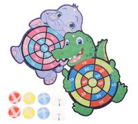Milisten 2 Juegos Tablero de Dardos para Bolas Adhesivas con Diseño de y Cocodrilo Interior para Coordinación Mano- y Diversión Infantil