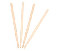 Milisten 2 Pares De Mazos De Percusión De Madera Para Niños, Baquetas Rítmicas, Mazos Para Tambor De Lengua, Accesorios Para Instrumentos Musicales De Práctica.
