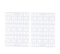 Milisten 2 Pcs Alfombrilla De Plástico para Patas De Conejo Alfombrilla para Mascotas Rejilla Saludable Fácil Limpieza Fijación con Pestañas