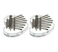 MILISTEN 2 Piezas 8 Pulgar instrumentos musicales organos musicales piano de dedo hecho a mano piano de cinco dedos mini piano de dedo pequeño instrumento portátil Kalimba