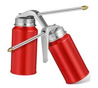 Milisten 2 piezas Aceitera de Presión Alta Bomba Manual Metálica Duradera para Lubricación Precisa Vehículos y Maquinaria de Unidades con Boquilla para Aplicación Fácil y Portátil