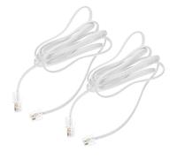 Milisten 2 piezas Adaptador Teléfono Ethernet Cable Extensión Conector PC Estable Plug And Play para Equipo Analógico