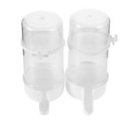 Milisten 2 Piezas Bebederos Automáticos para Aves de Corral Dispensadores de Agua Antiderrames para Jaulas de Periquitos Codornices y Pollitos Accesorios para Mascotas