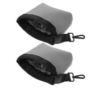 Milisten 2 Piezas Bolsa Portátil de Limpieza para Palos de Golf con Clip | Forro de Neopreno y Paño, Compartimento para Cepillos y Toallitas, Apta para Torneos y Lluvia