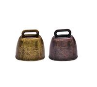 MILISTEN 2 Piezas Campana De Entrenamiento Para Perros Cascabel Para Perros Perdidos Campanas De Bronce De Animales De Granja Campanas De Camello Pequeñas Campanas De Vaca Mano Joyas