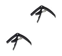 Milisten 2 Piezas Cejilla Abrazadera De Guitarra Capo Para Guitarra Clasica Regalos Para Amantes De La Guitarra Accesorios De Guitarra Capo Bajo Metal Hombre Colocar Guitarra Eléctrica