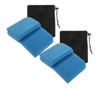 Milisten 2 Piezas Cojines de Asiento Plegables Impermeables para Camping y Picnic Acolchados Portátiles de Xpe y Cómodos con Funda de Almacenamiento para Jardín y Exteriores