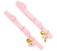 Milisten 2 Piezas Collar Decorativo para Gatos con Campana Pack Diseño Floral y Varita Mágica Collar Seguro para Gatitos y Gatos Machos para Fiestas y