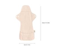 Milisten 2 piezas Compresas Menstruales Reutilizables Algodón Orgánico Absorbentes y Lavables para Mujer Portátiles y Transpirables Protección Higiénica Periodo Menstrual y Puerperal Sin