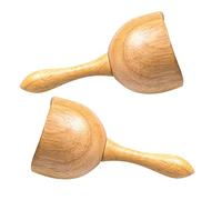 Milisten 2 piezas de madera de mano Masaje Copa Anticelulitis Drenaje linfático Herramienta de masaje Manual Maderoterapia Cuerpo Esculpir Herramientas para liberar dolor muscular Marrón