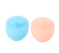 Milisten 2 Piezas de Silicona Suave Limpiador Facial Masajeador Cepillo Manual Cepillo de Limpieza Facial Estera de Mano Depurador para Pieles Sensibles Delicadas Y Secas (Azul Rosado)