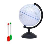 Milisten 2 piezas Globo Terráqueo Educativo DIY para Rotuladores Reutilizable para Aprendizaje Geográfico Interactivo y Decoración Escritorio