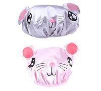 Milisten 2 Piezas Gorro de Baño para Orejeras Gorros de Ducha Reutilizables Pelo de Ducha Orejeras