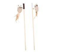 Milisten 2 Piezas Juguete Interactivo para Gatos Forma de Ratón con Estímulo de Caza y Ejercicio Ratoncito para Gatos y Entretenidos Color Aleatorio Color Aleatorio