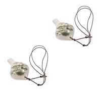 Milisten 2 Piezas Ocarina De 6 Agujeros Ocarina Collar Flauta Ocarina Del Tiempo Aficionados Niños Ocarina Ocarinas Para Niños Principiantes Porcelana Blanca Portátil Instrumento