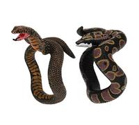 Milisten 2 Piezas Pulseras Creativas de Broma con Serpientes Realistas para Fiestas de Halloween Juguetes Educativos Seguros y Duraderos Paquete de Unidades Serpiente de Birmania Cobra