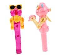 Milisten 2 Piezas Robot De Lollipop De Robot Piruleta Tarjetero Piruleta Paleta Emergente Soporte De Chocolate Transparente Ramo De Chocolate Piruletas De El Plastico