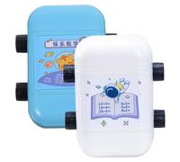 Milisten 2 piezas Sello Matemáticas Reutilizable Compacto y Resistente con Diseños para Suma y Resta para Estudiantes y Material Escolar Paquete de Unidades