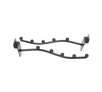 Milisten 2 piezas Soporte para Flauta Travesera de Hierro Resistente Gancho para Colgar Instrumento Tablero Ranurado Accesorio Práctico para Almacenamiento Seguro y Decoración Elegante