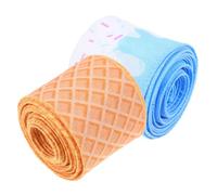 Milisten 2 Rollos Cinta de Poliéster para Manualidades Borde de Alambre, Versátil y Fácil de Moldear para Decoración de Fiestas y Proyectos Creativos DIY