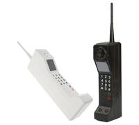 Milisten 2 Teléfonos Móviles Decorativos Retro de Hierro Compactos para Adorno del Hogar y Celebraciones Décadas 80 y 90, Accesorios Vintage Creativos y Estéticos