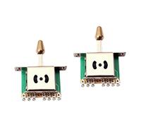 Milisten 2 Uds 5 Sombreros Accesorios Pastillas De Bajo Interruptor De Palanca De Guitarra Eléctrica 5 Vías Interruptor De Palanca Guitarra Accesorios De Guitarra Eléctrica 5 Vías