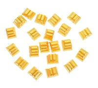 Milisten 20 Piezas De Adornos De Ladrillos Dorados En Miniatura para Decorar Bares Pequeños Casas De Muñecas Rectangulares Adornos para Escaparates De Tiendas Adornos De Escritorio De