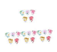 Milisten 20 Piezas De Suministros Para Bajos Musicales Acústicos Púa De Instrumentos Ágata Piezas Premium Mandolina De Flores Accesorios Prácticos Para Ukelele Guitarra Para