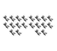 MILISTEN 20 Piezas Lavalier De Micrófono Clips De Micrófono Porta Clips Soportes Para Micrófono Clip De Collar De Hierro Para Micrófono Clip De Soporte Planchar Solapa