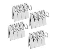 Milisten 20 Piezas Lavaliere Microphone Clips Metal Holder Adjustable Angle Secure Grip For Interviews Meetings Presentations Compatible With Various Mics