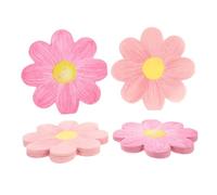 Milisten 20 Piezas Plato de papel plato de flores servilletas de papel Servillías de Tea Party servilletas navideñas de flores de margaritas rosa