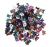 Milisten 200 Piezas Adorno de carta de registro alfabeto letreros decoración pastel colgante palabras de madera para manualidades letra de bloques de colores signo de carta