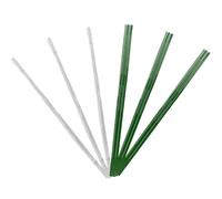 Milisten 200 Piezas Varillas de Flores de Papel para Bricolaje, Tallos Decorativos Verdes y 40 Cm, Accesorios para Arreglos, Manualidades y Bodas