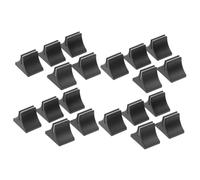 Milisten 20piezas Tecla De Presión Tapas De Deslizadores De Mezclador Tapas De Fader De Repuesto Material Plástico Color Negro y Blanco Accesorios De Mezclador Para Escenario De Estudio