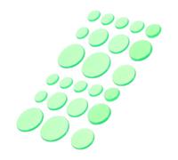 Milisten 24 piezas Almohadillas Silicona para Autoadhesivas Silenciadores de Snare Drum Mute Pads Reutilizables Control de Volumen Práctica y Presentes para Bateristas